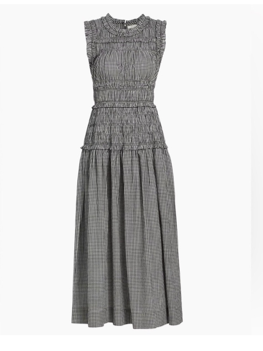 Doen Black & White Gingham Mallory Dress